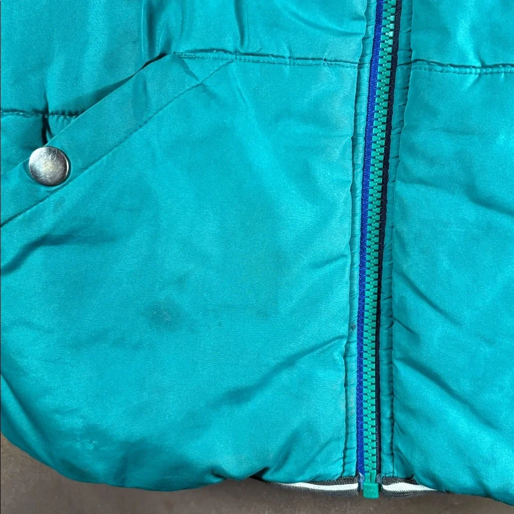 OshKosh B'gosh Turquoise Puffer Jacket kids‎ unlaundered six 7 bag b59